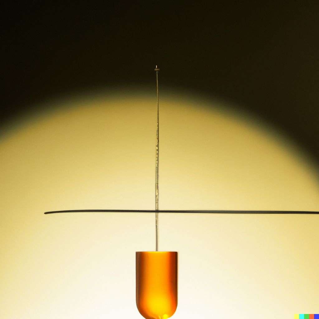 the discovery of gravity, photograph, taken from a low angle